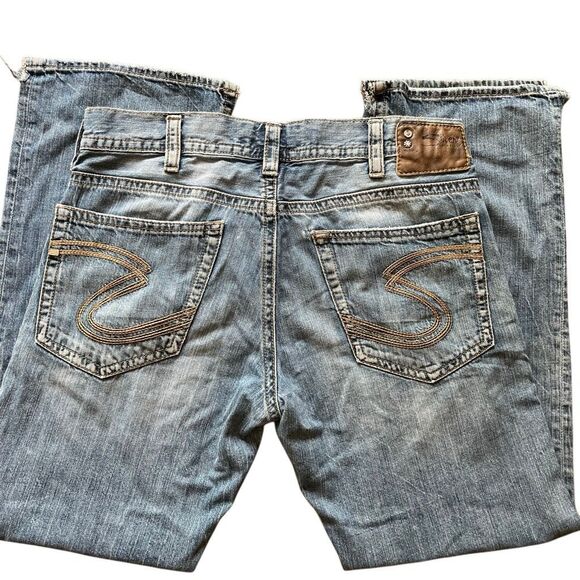 Mens Silver Zac Jeans - W34 L32 - 100% Cotton - see pics and description - Picture 11 of 16